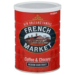 French Market CoffeeCoffee Medium-Dark Roast Coffee & Chicory - 12 oz