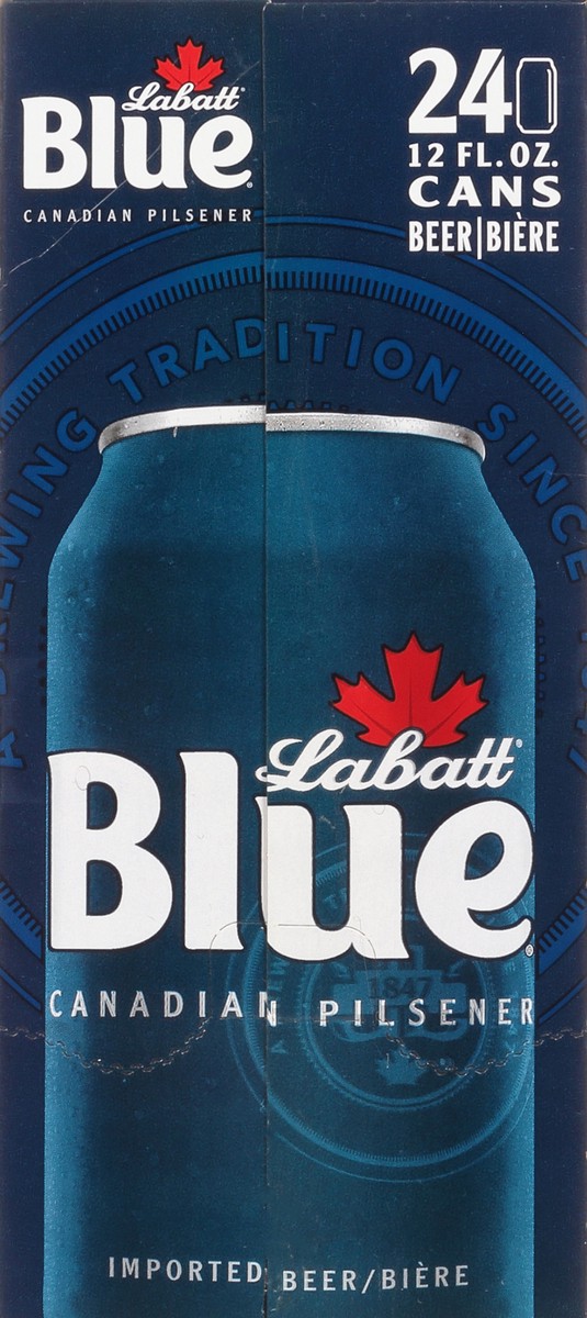 slide 4 of 12, Labatt Blue Light, Canadian Pilsener, 24 ct; 12 oz