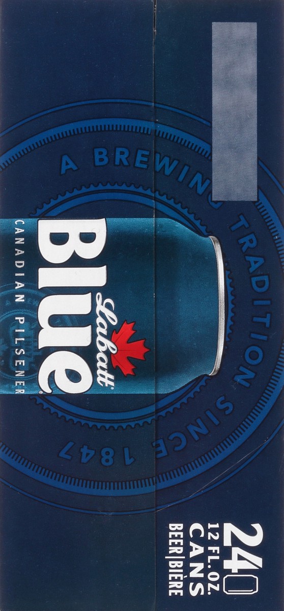 slide 9 of 12, Labatt Blue Light, Canadian Pilsener, 24 ct; 12 oz