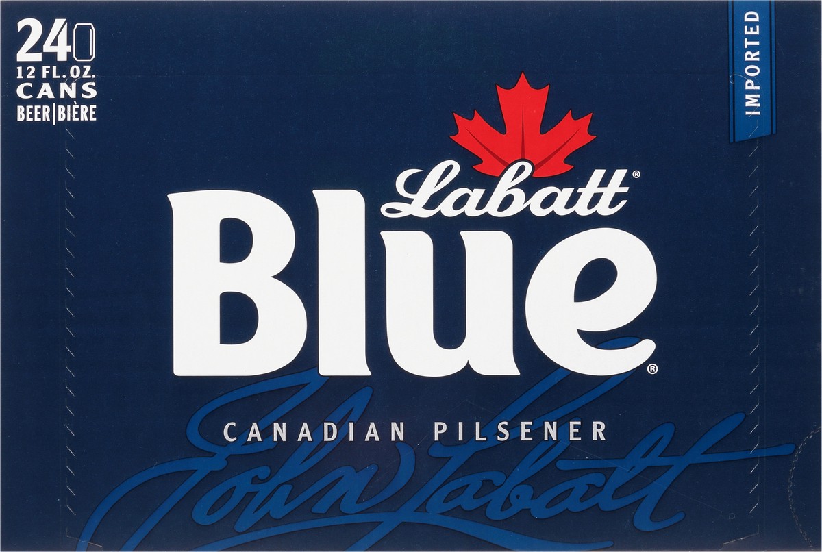 slide 6 of 12, Labatt Blue Light, Canadian Pilsener, 24 ct; 12 oz