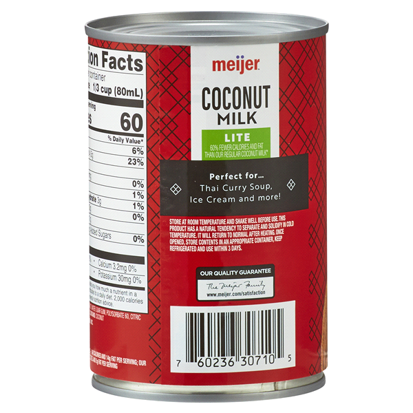 slide 6 of 29, Meijer Lite Coconut Milk, 5 oz