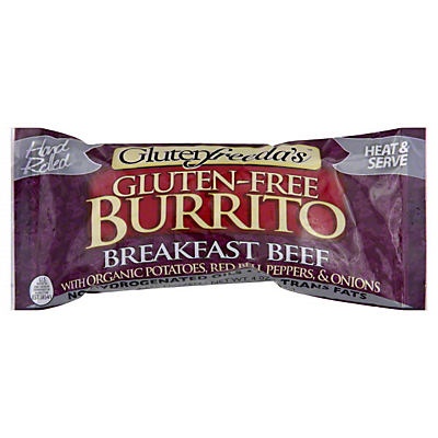 slide 1 of 1, Glutenfreeda Breakfast Beef Burrito, 4 oz