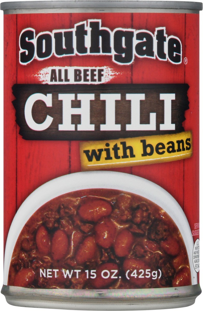 slide 3 of 13, Southgate All Beef Chili with Beans 15 oz, 15 oz