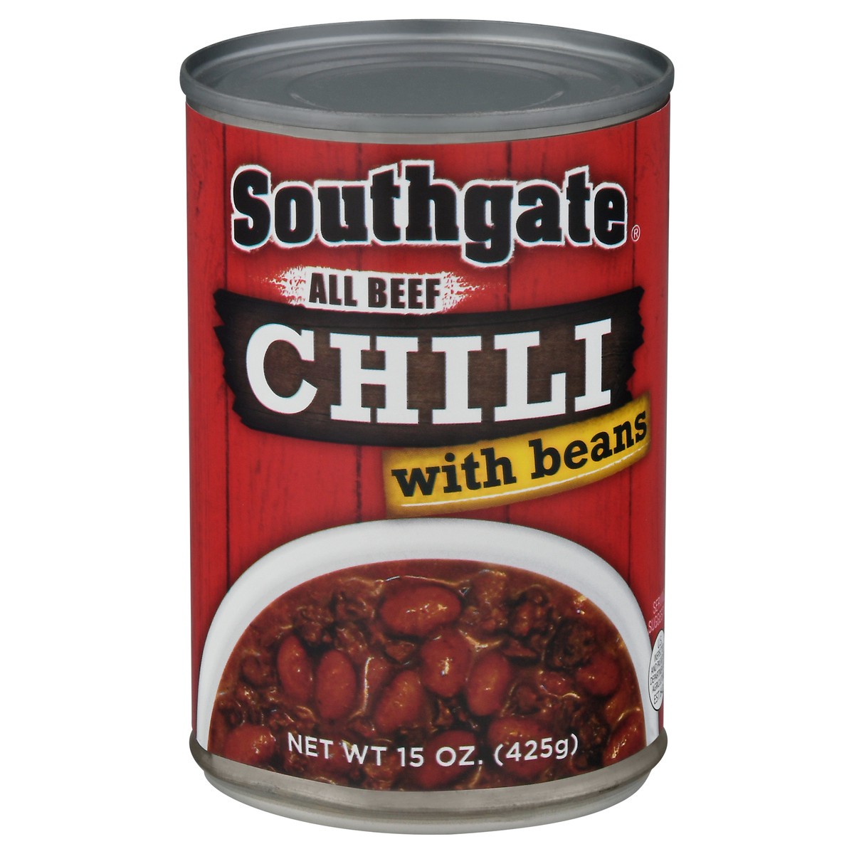 slide 1 of 13, Southgate All Beef Chili with Beans 15 oz, 15 oz