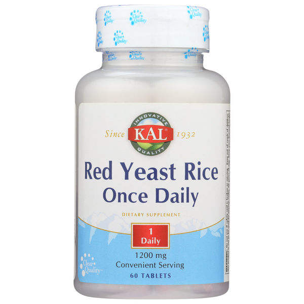 slide 1 of 1, KAL Red Yeast Rice Once Daily, 60 ct; 1200 mg