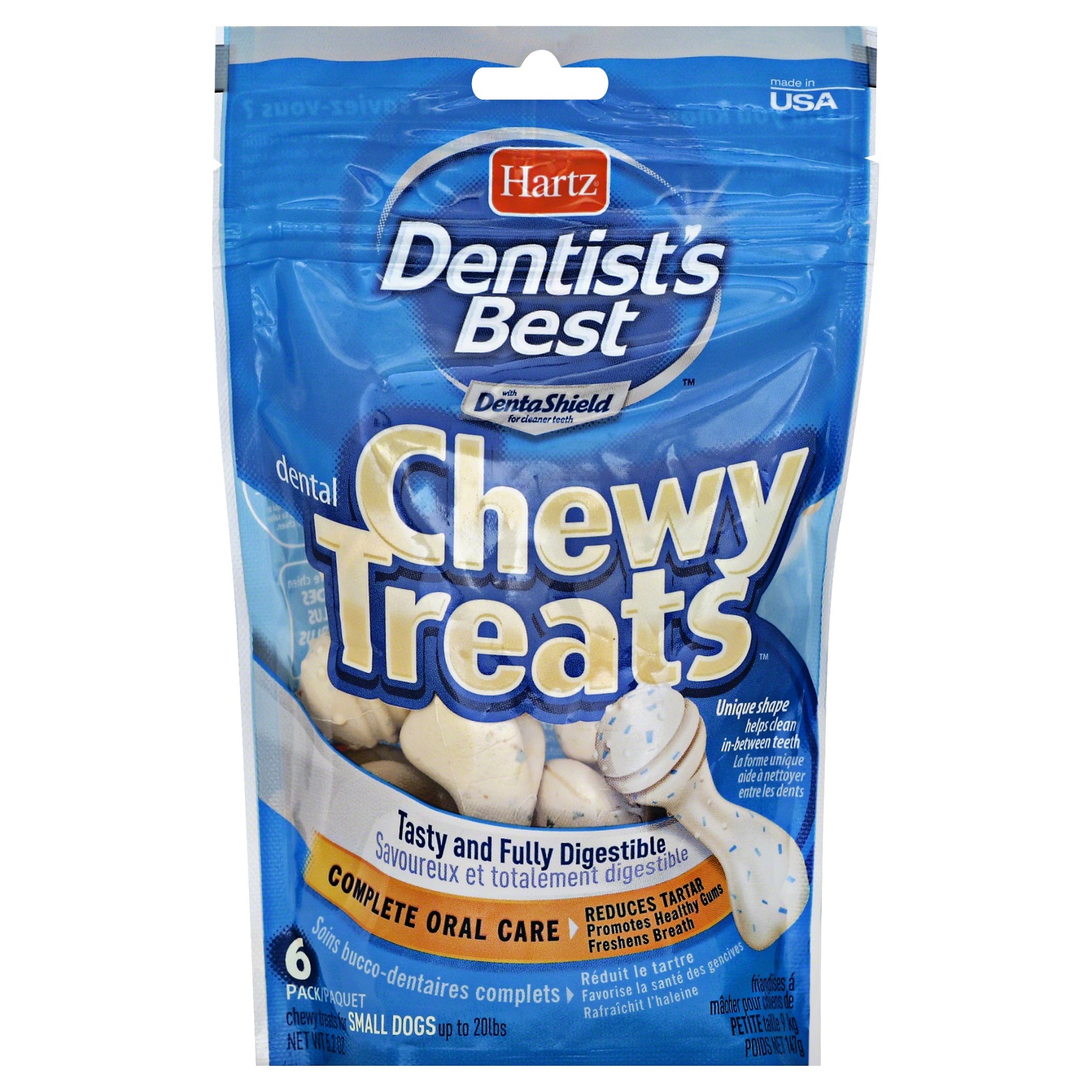 slide 1 of 2, Hartz Chewy Treats 6 ea, 6 ct