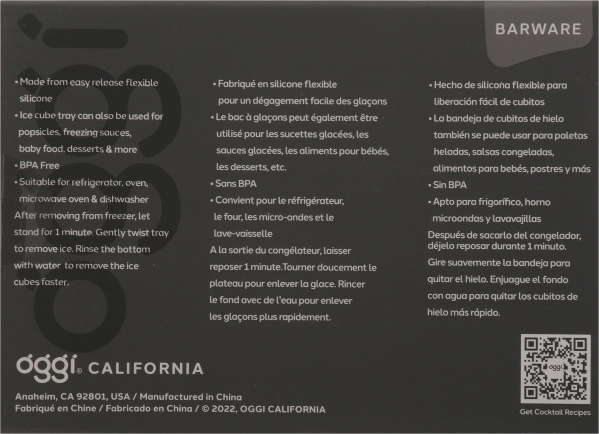 slide 7 of 11, Oggi Silicone Square Ice Cube Trays 1 set, 1 ct