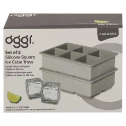 Oggi Silicone Square Ice Cube Trays 1 set