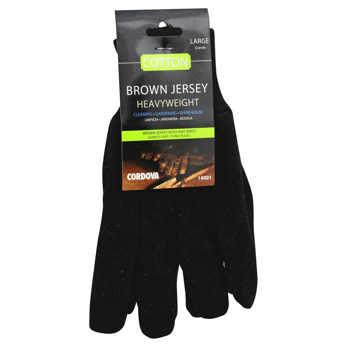 slide 7 of 9, Cordova Heavyweight Brown Jersey Glove, 1 ct