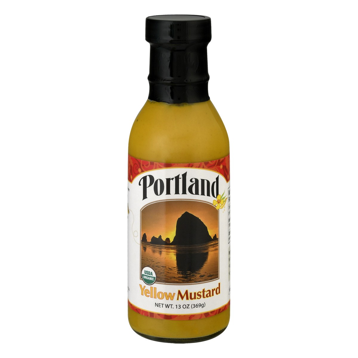 slide 1 of 9, Portland Yellow Mustard 13 oz, 