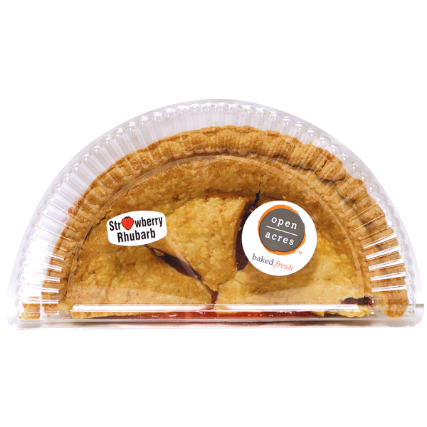 slide 1 of 1, OPEN ACRES Strwbrry Rhubarb Split Pie, 1 lb
