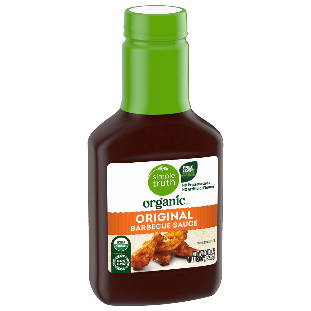 slide 4 of 6, Simple Truth Organic BBQ Sauce - 19 oz, 19 oz