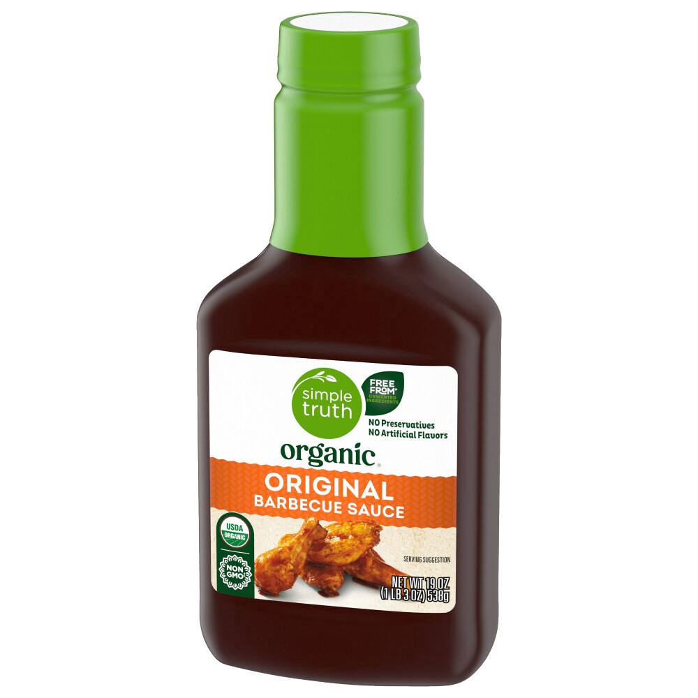 slide 5 of 6, Simple Truth Organic BBQ Sauce - 19 oz, 19 oz