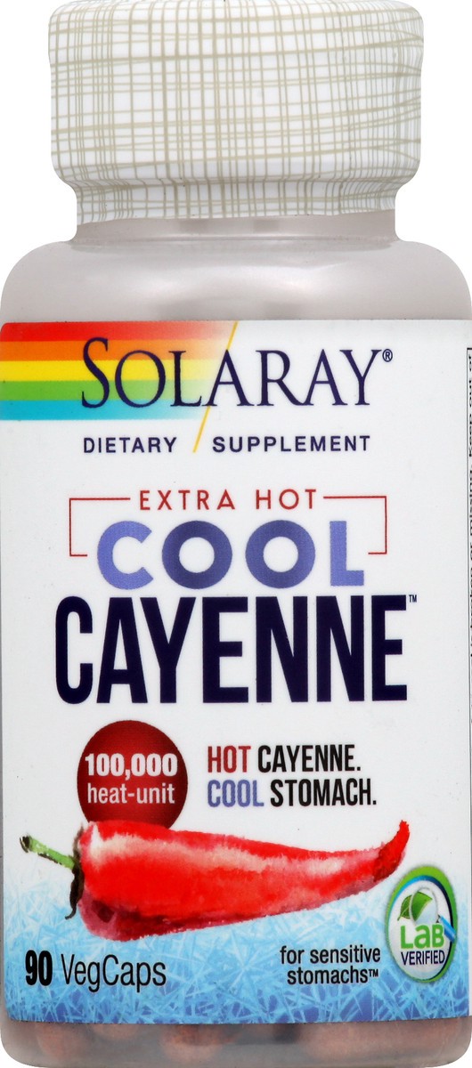 slide 4 of 10, Solaray Extra Hot Cool Cayenne, 1 ct