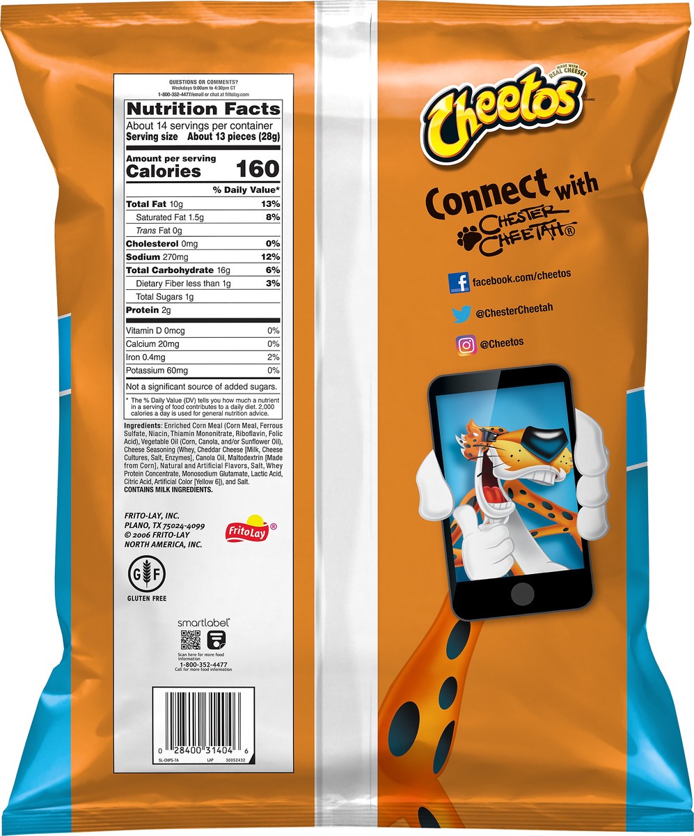 slide 2 of 4, Cheetos Snacks, Cheese Flavored, Puffs, Party Size, 13.5 oz