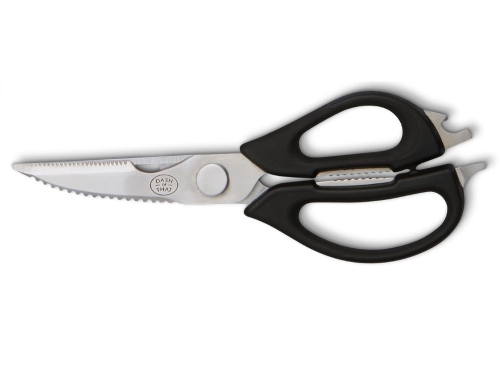 slide 1 of 1, Dash of That Kitchen Shears - Black/Silver, 1 ct