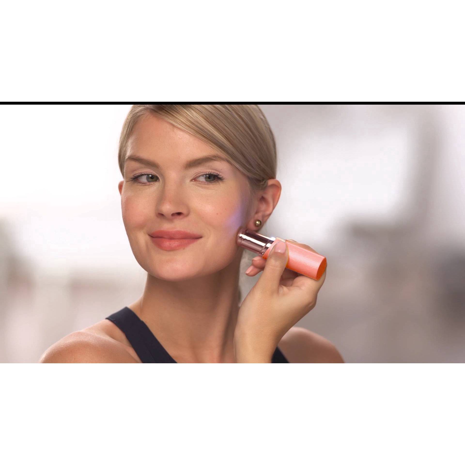 slide 5 of 10, Flawless Women's Finishing Touch Face Razor - Coral, 1 ct