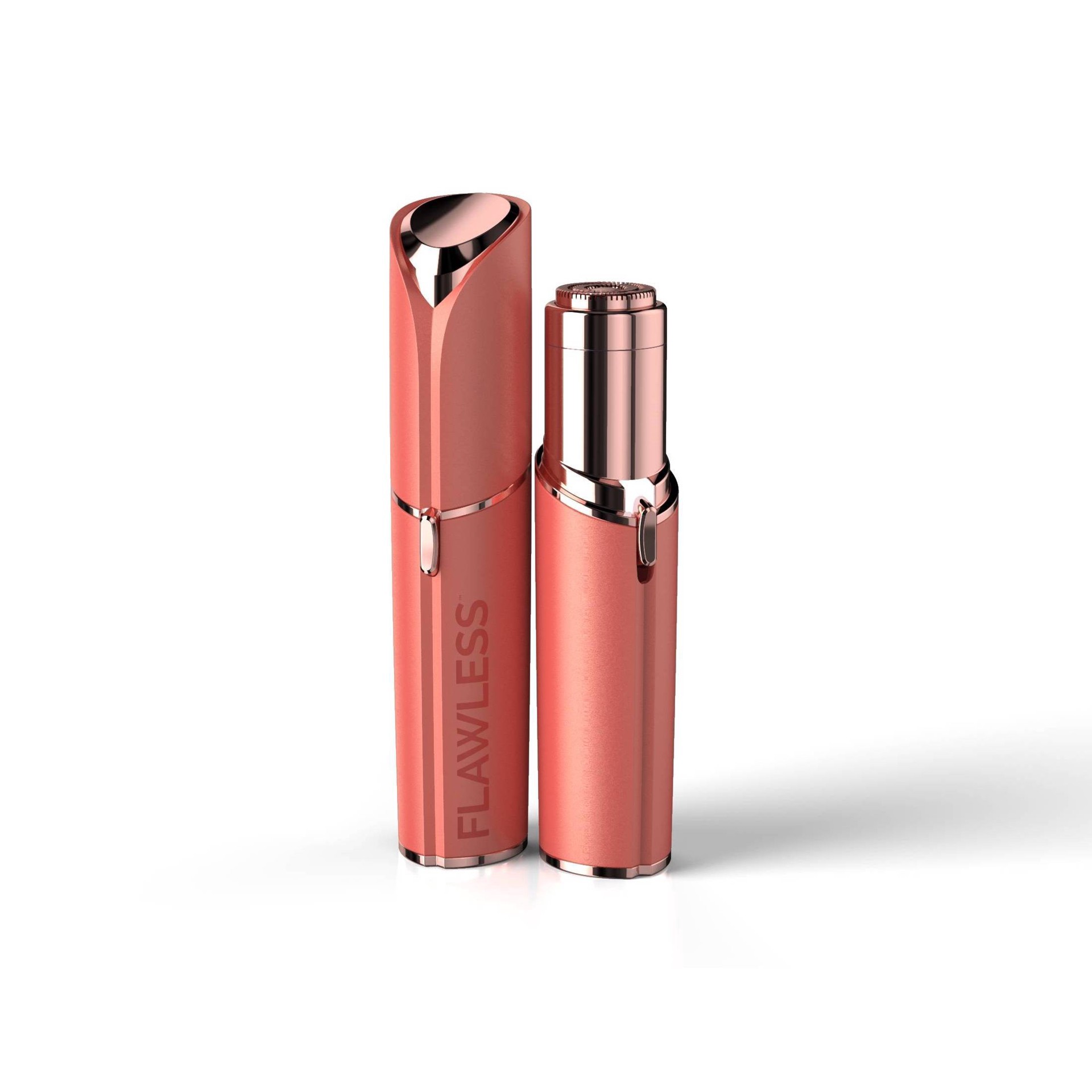 slide 6 of 10, Flawless Women's Finishing Touch Face Razor - Coral, 1 ct