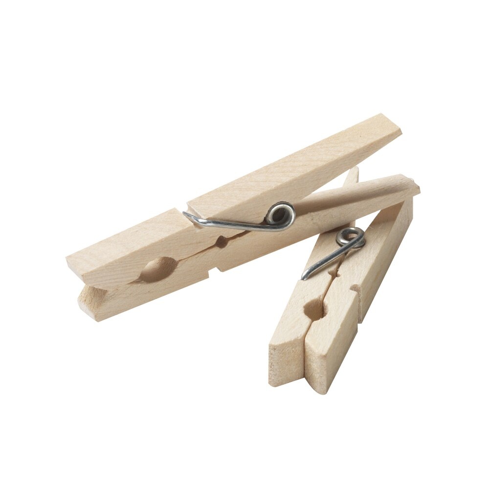 slide 1 of 1, Everyday Living Wood Clothespins, 96 ct