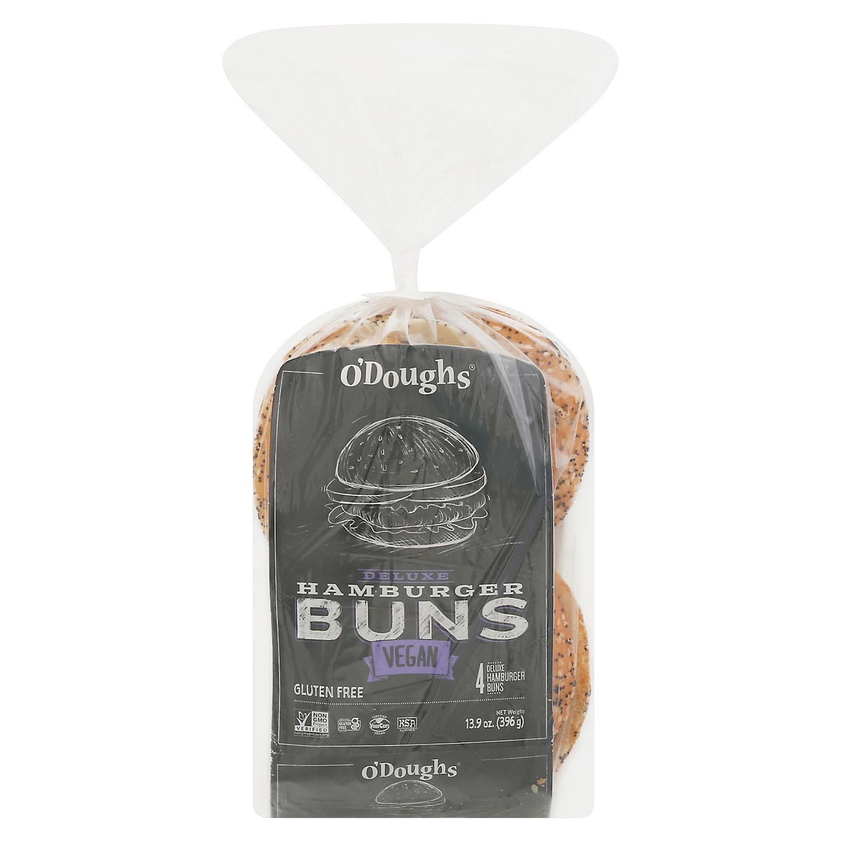 slide 1 of 9, O'Doughs O'doughs Deluxe Gluten Free Hamburger Buns, 14.1 oz