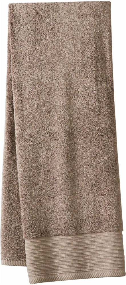 slide 1 of 1, Modavari Pima Pinstripe Bath Towel - Driftwood, 1 ct