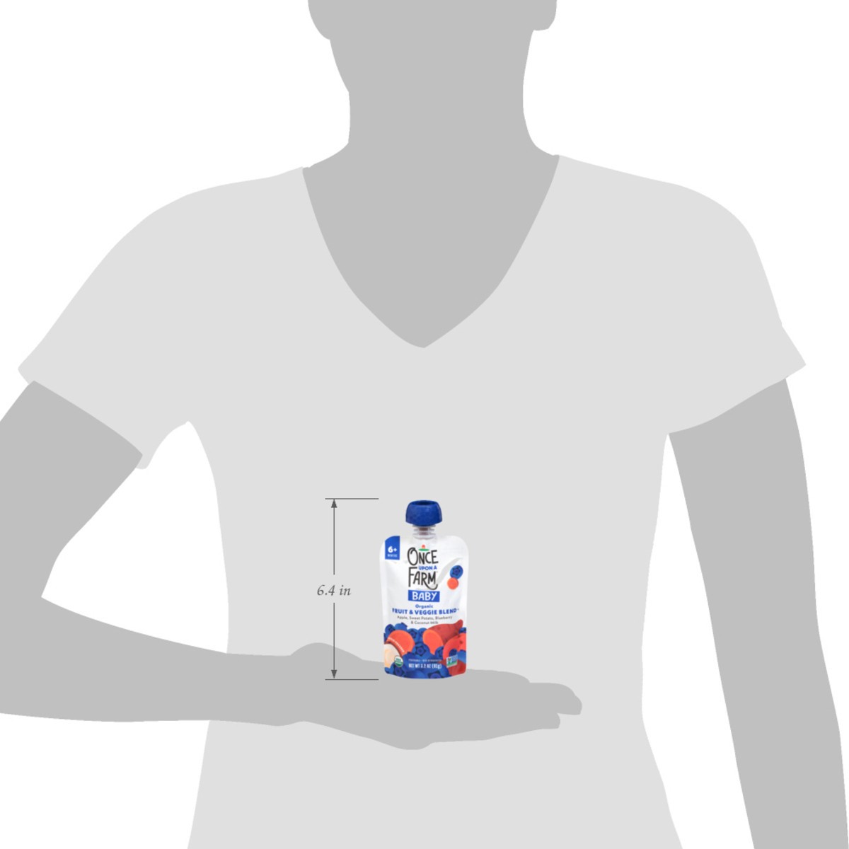 slide 4 of 13, Once Upon a Farm Mama Bear Blueberry Stage 2 Baby Food (7+ Months), 3.2 oz