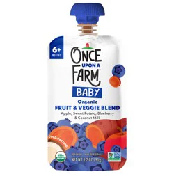 Once Upon a Farm Mama Bear Blueberry Stage 2 Baby Food (7+ Months)