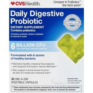 slide 1 of 1, CVS Health Daily Digestive Probiotic Capsules, 30 Ct, 30 ct