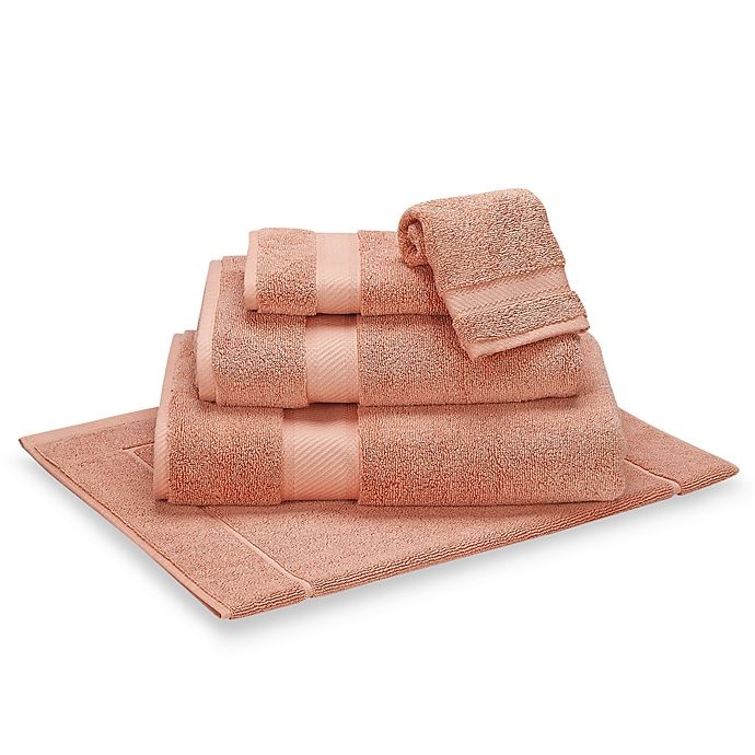 slide 1 of 1, Wamsutta Duet Bath Mat - Salmon, 1 ct