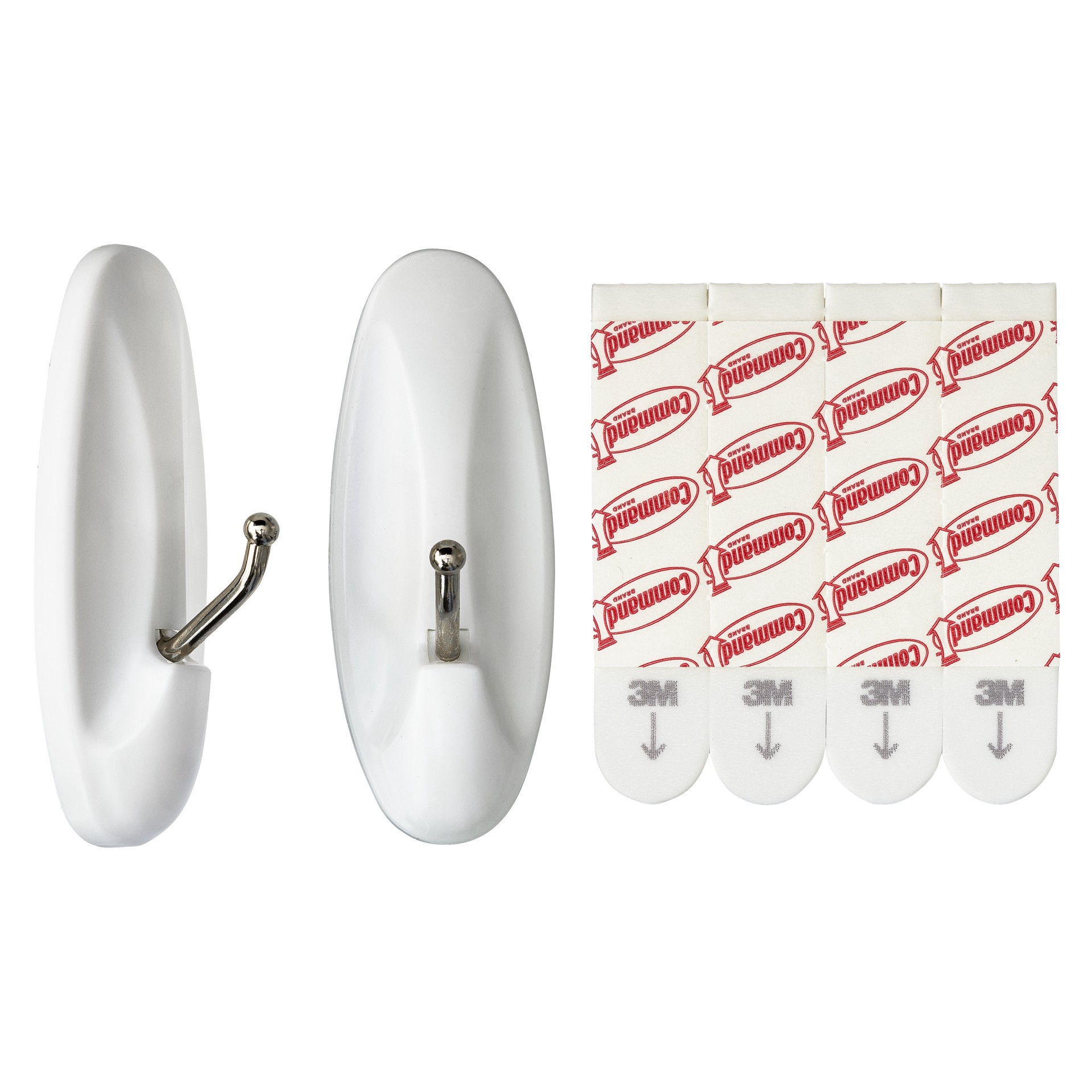 slide 4 of 4, 3m Command Wire Hooks, White, MED