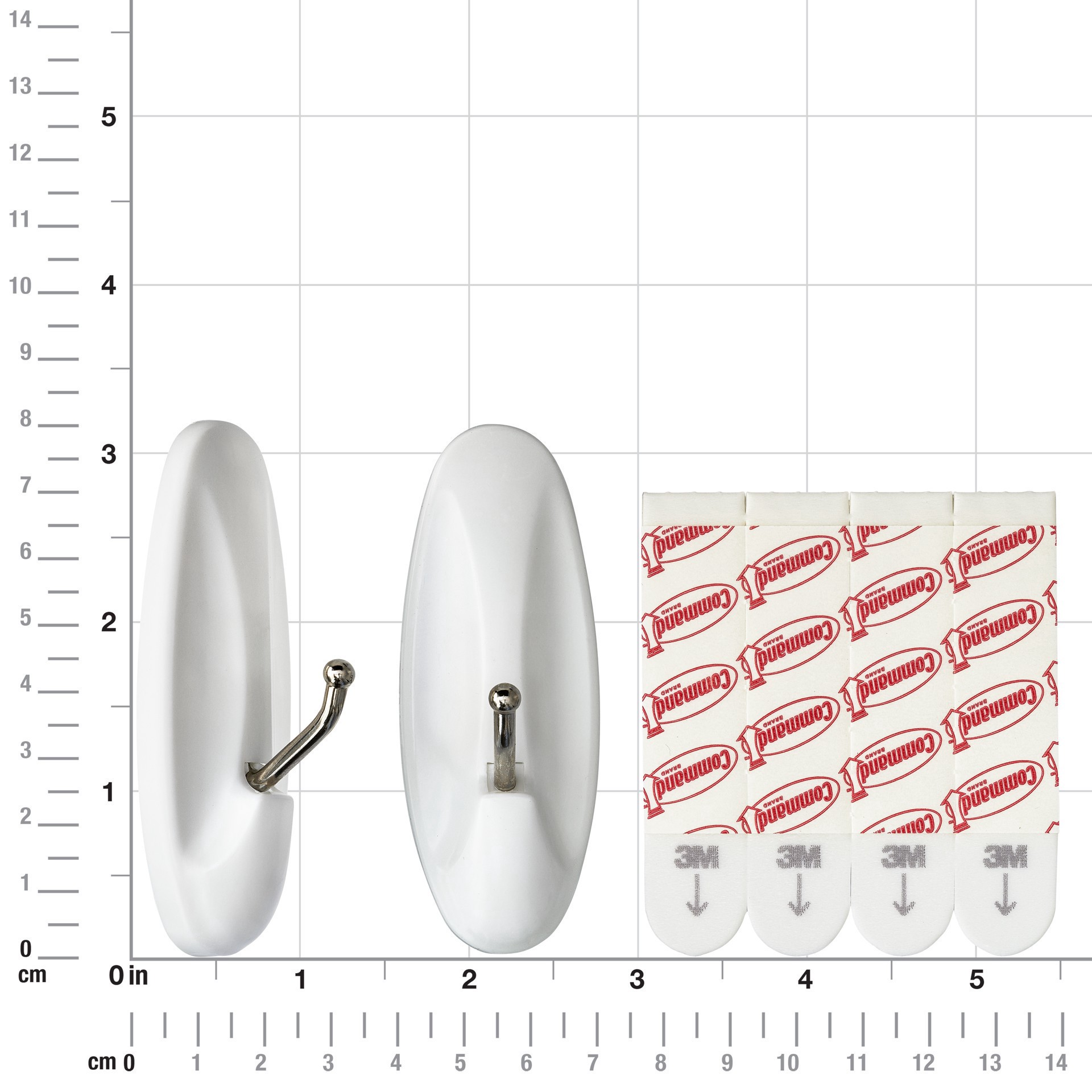 slide 2 of 4, 3m Command Wire Hooks, White, MED