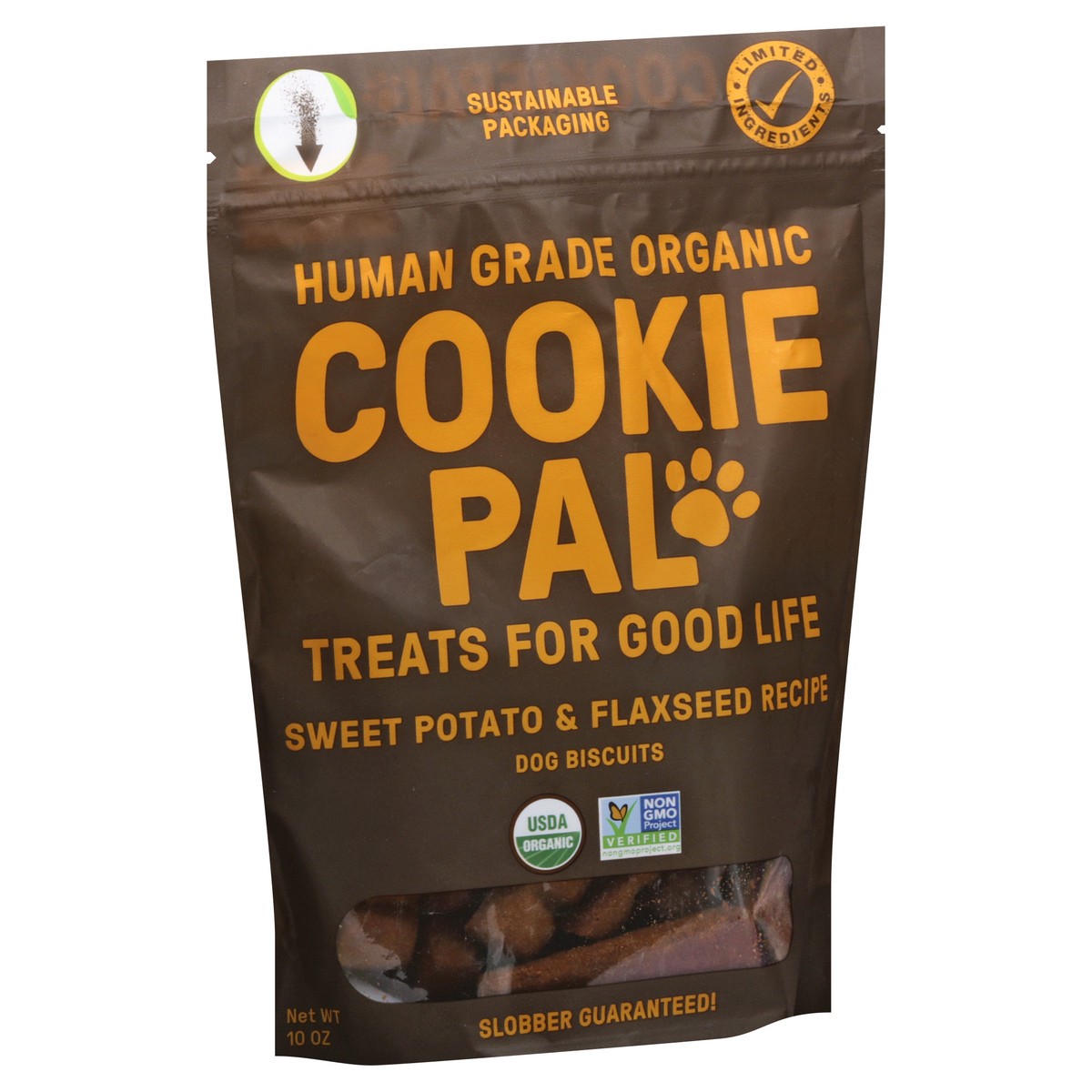 slide 2 of 9, Cookie Pal Sweet Potato & Flaxseed Dog Biscuits, 10 oz