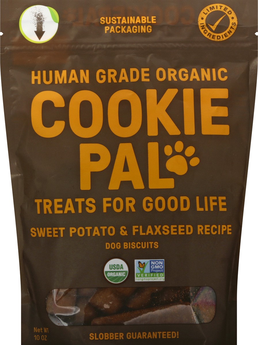slide 6 of 9, Cookie Pal Sweet Potato & Flaxseed Dog Biscuits, 10 oz