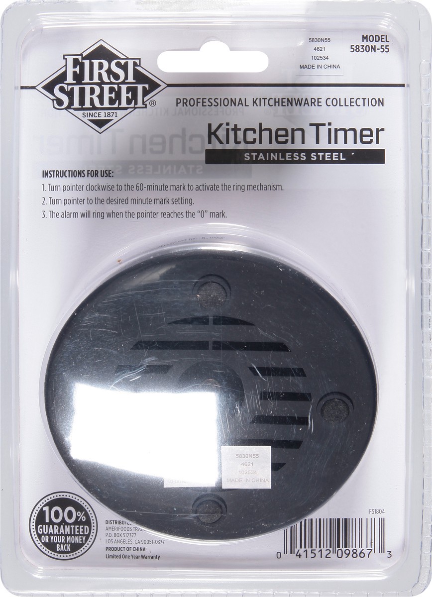 slide 5 of 12, First Street Dial Kitchen Timer, 1 ct