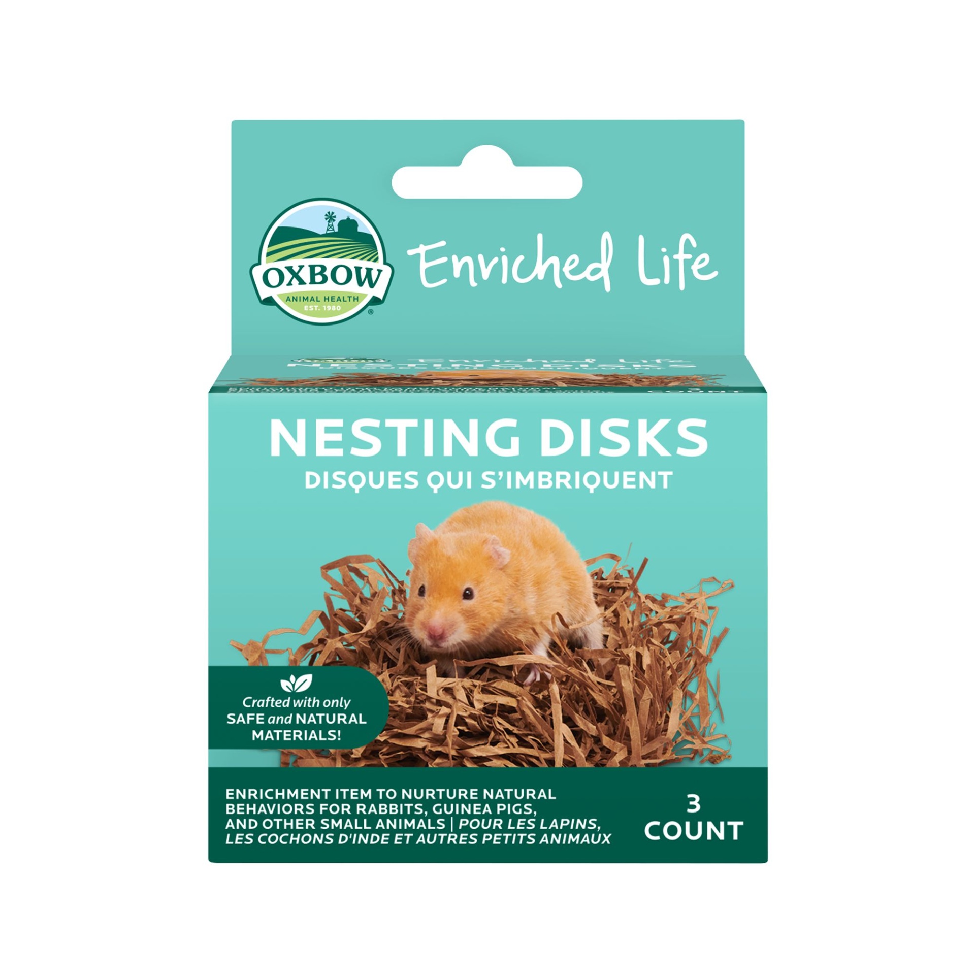 slide 1 of 1, Oxbow Enriched Life Nesting Disks, 3 ct