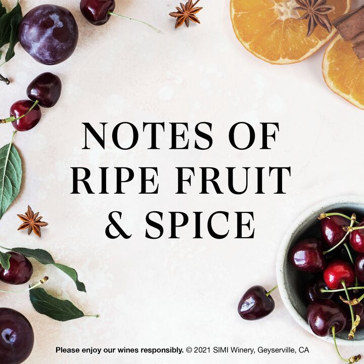 slide 5 of 5, SIMI California Pinot Noir Red Wine, 750ml Bottle, 750 ml