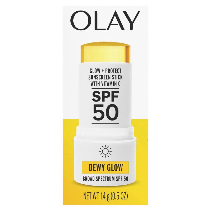 slide 2 of 12, Olay Glow & Protect Face Sunscreen Stick - SPF 50 - 0.5oz, 0.5 oz