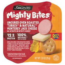 Sargento Mighty Bites Uncured Oven Roasted Turkey Breast with Mozzarella 2.8 oz