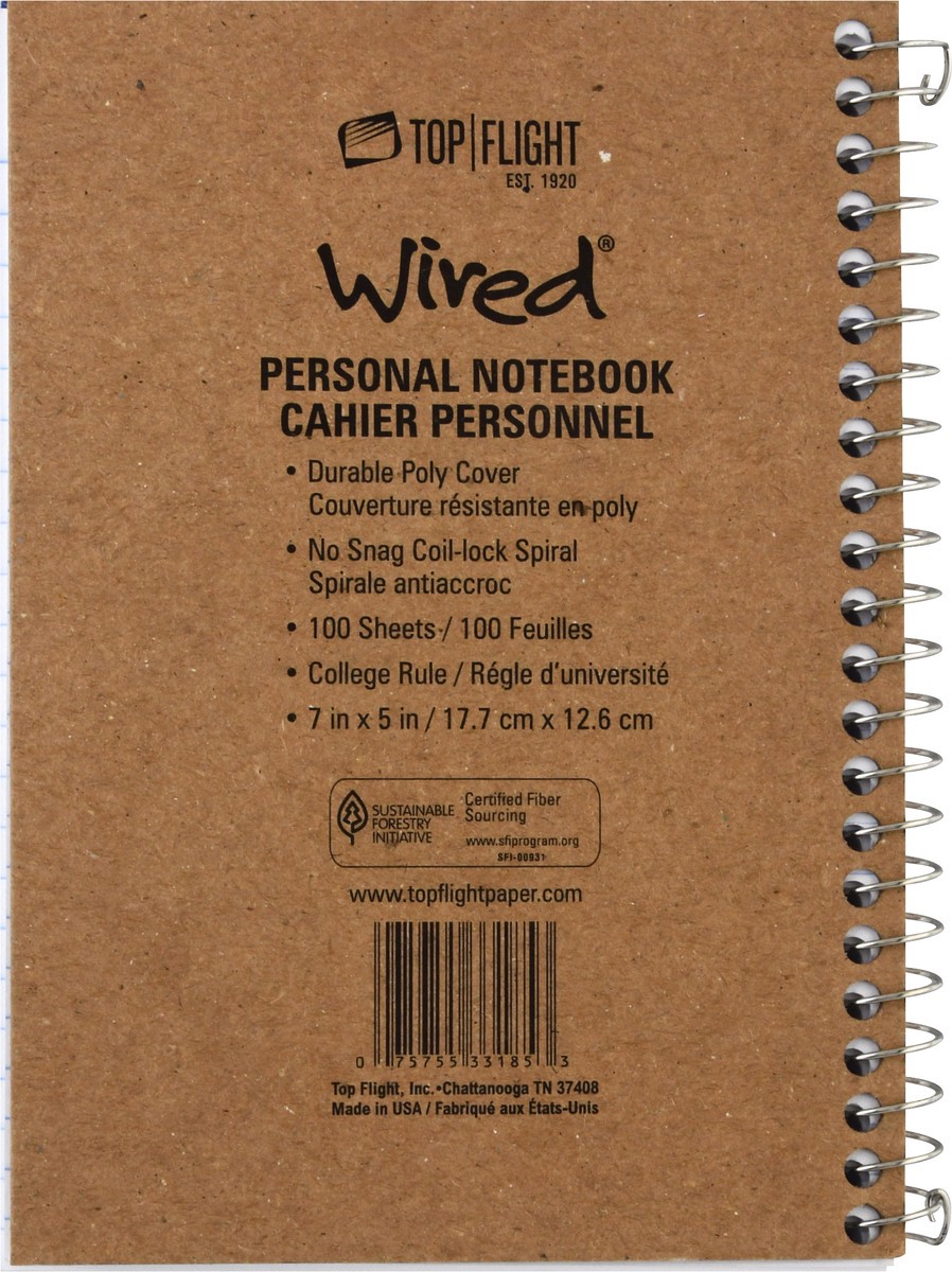 slide 3 of 9, Top Flight Wired Personal Notebook, 1 ct