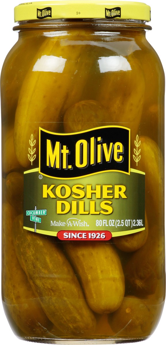 slide 3 of 7, Mt. Olive Kosher Dills Pickles 80 fl oz Jar, 80 fl oz