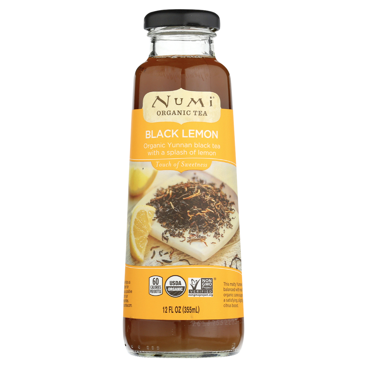 slide 1 of 1, Numi Organic Black Lemon Tea, 12 oz