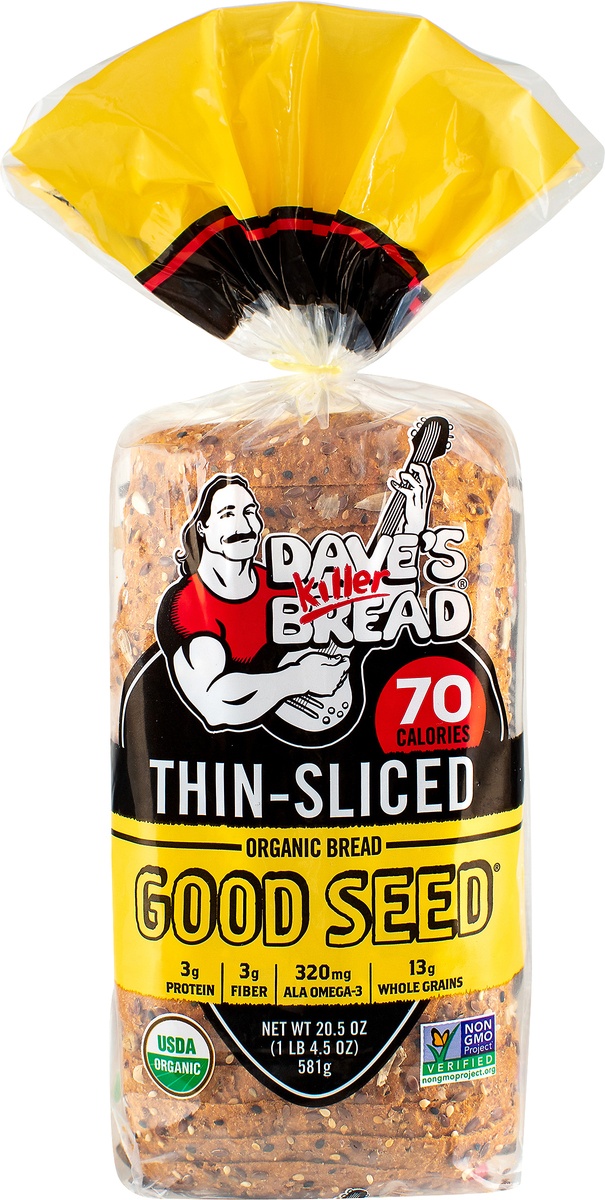 slide 8 of 9, Dave's Killer Bread Good Seed Thin-Sliced Organic Bread, 20.5 oz