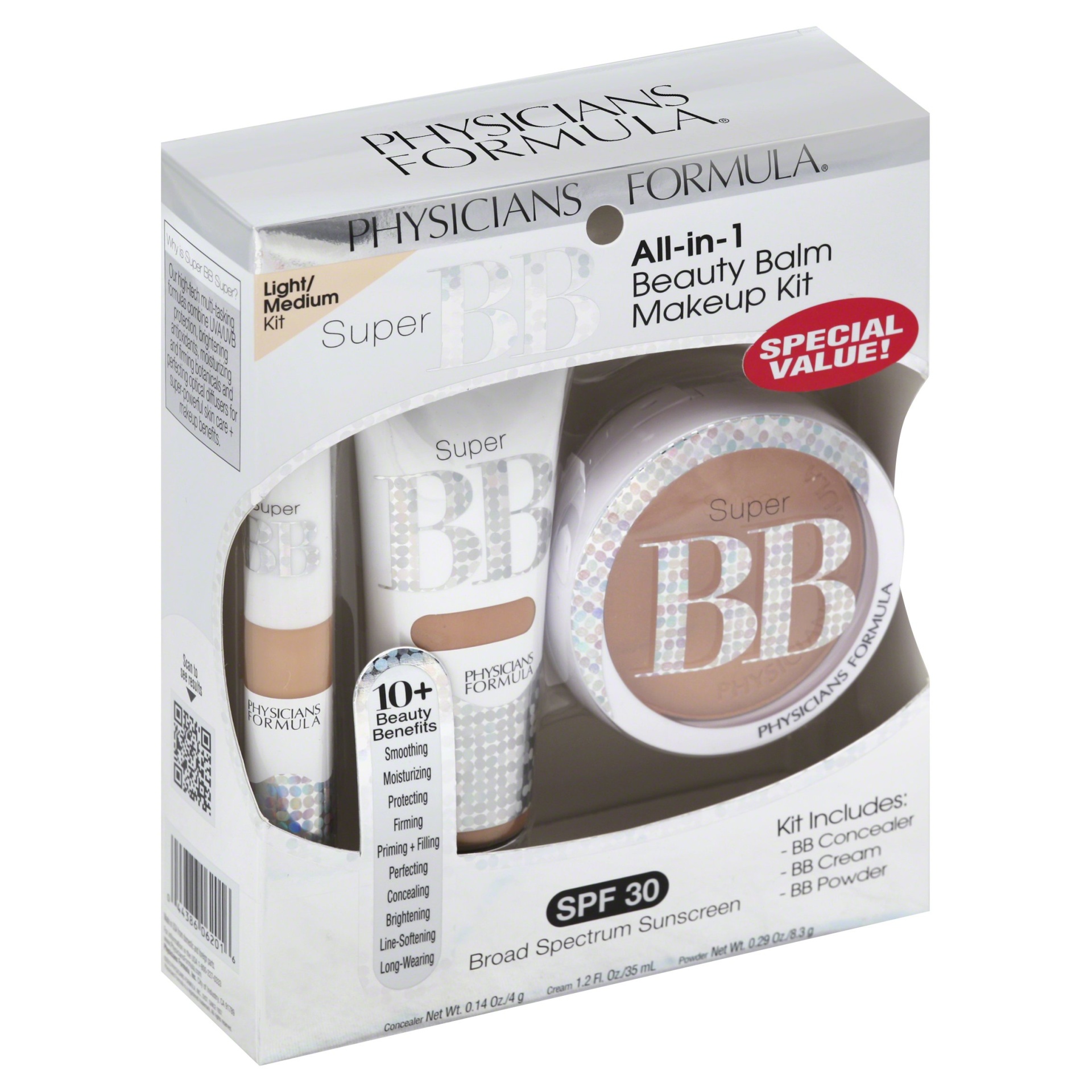 slide 1 of 1, Physicians Formula Super BB All-In-1 Beauty Balm Kit, 1 ct