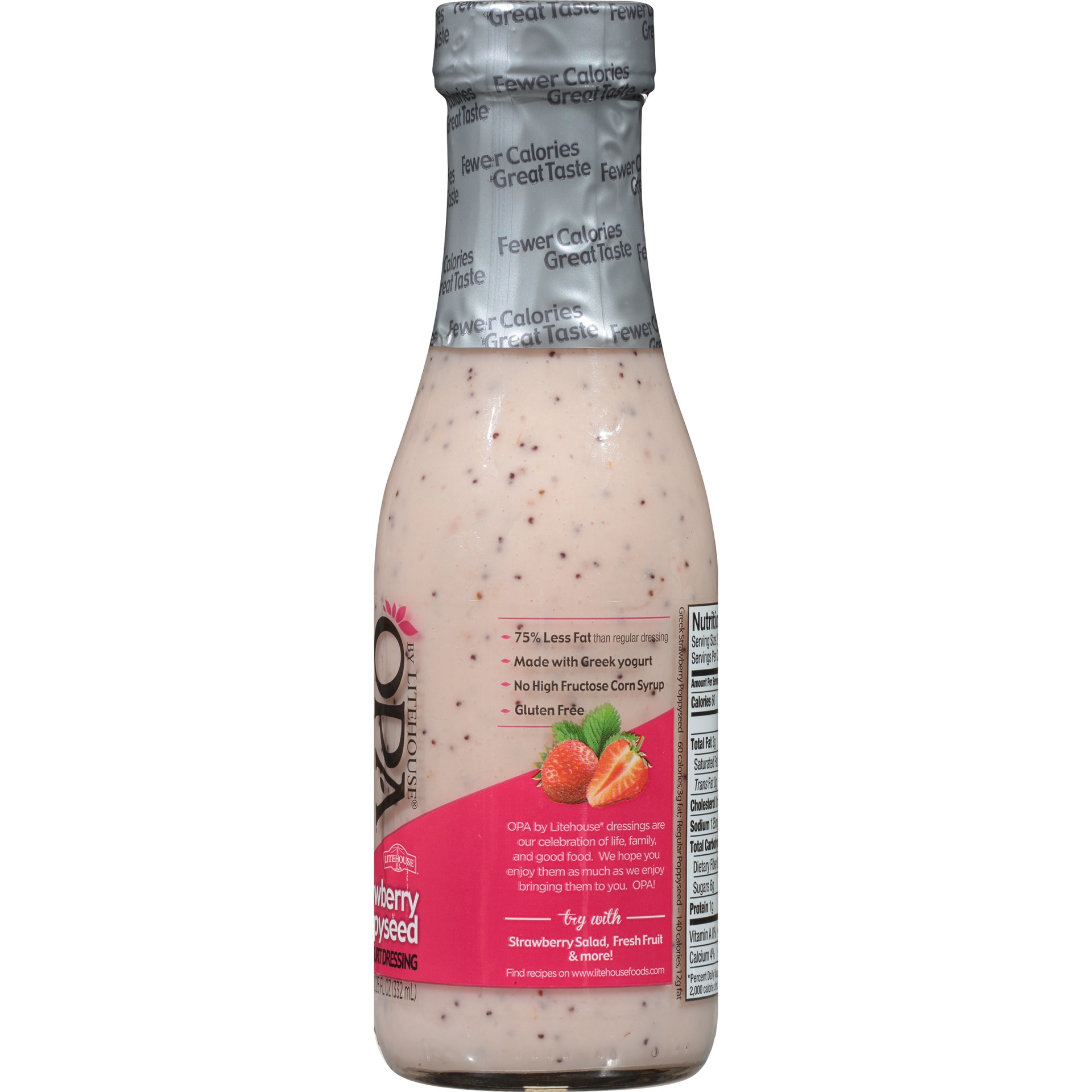 slide 3 of 6, Litehouse Opa Strawberry Poppy Dressing, 11.25 oz