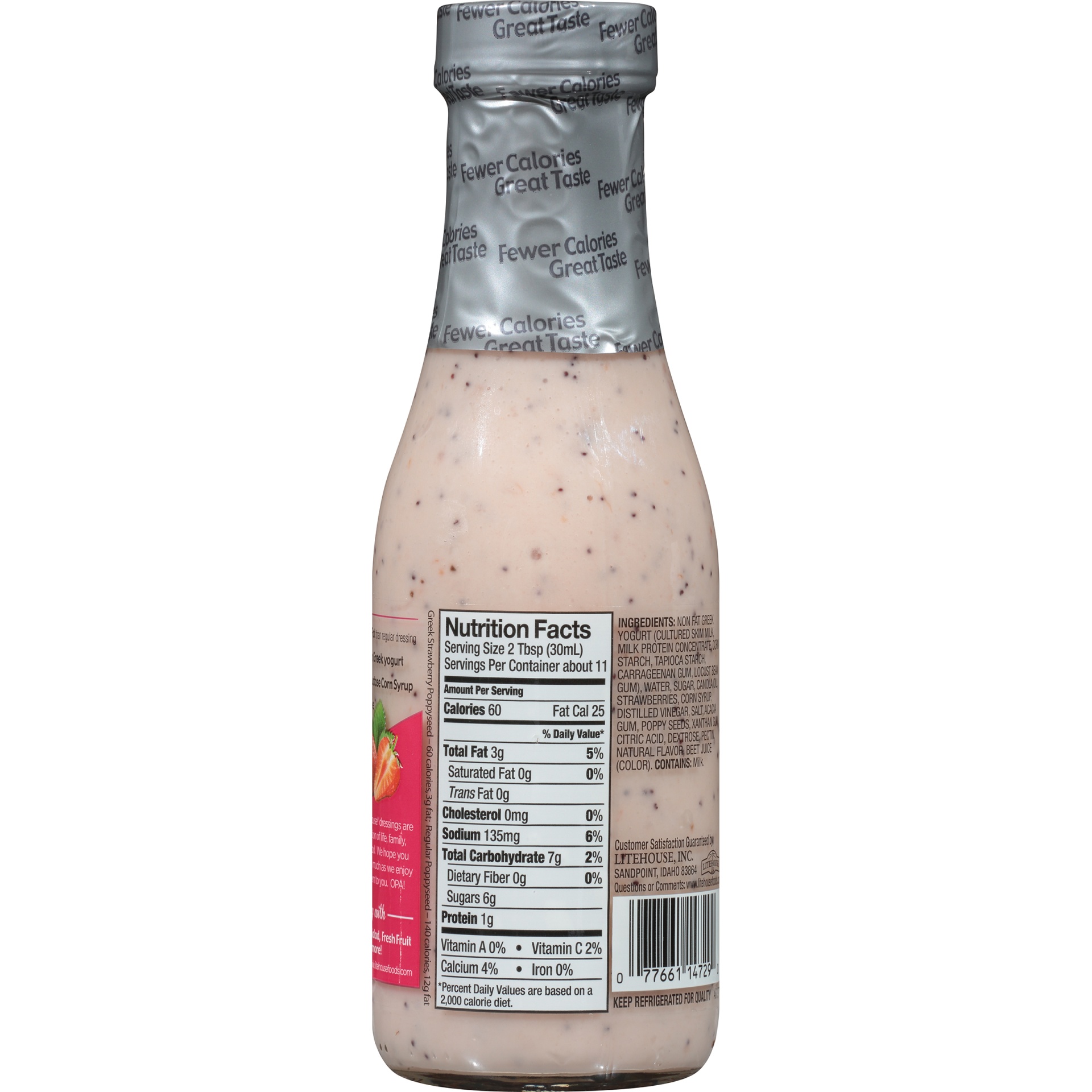 slide 4 of 6, Litehouse Opa Strawberry Poppy Dressing, 11.25 oz