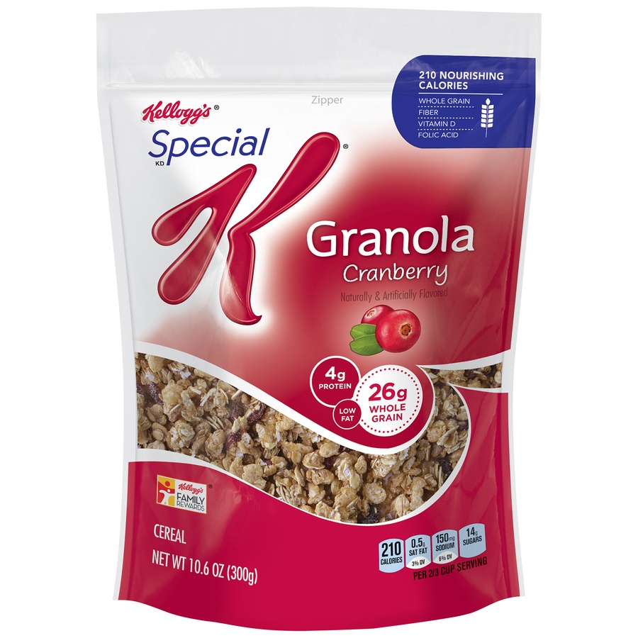 slide 1 of 1, Kellogg's Special K Granola Cranberry Cereal, 10.6 oz