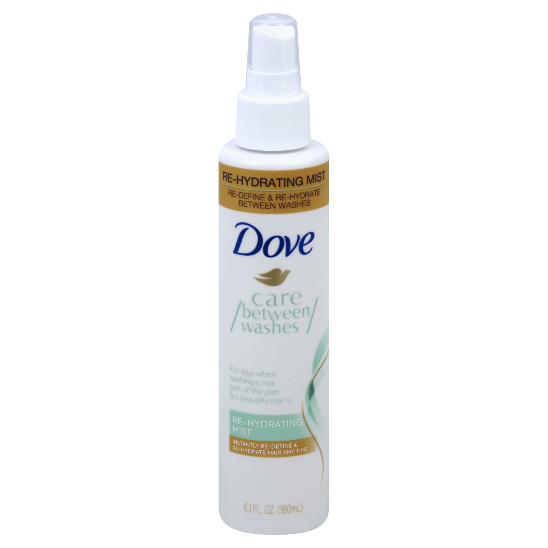 slide 1 of 2, Dove Care Between Washes Restyler Re-Hydrating Mist, 6.1 oz