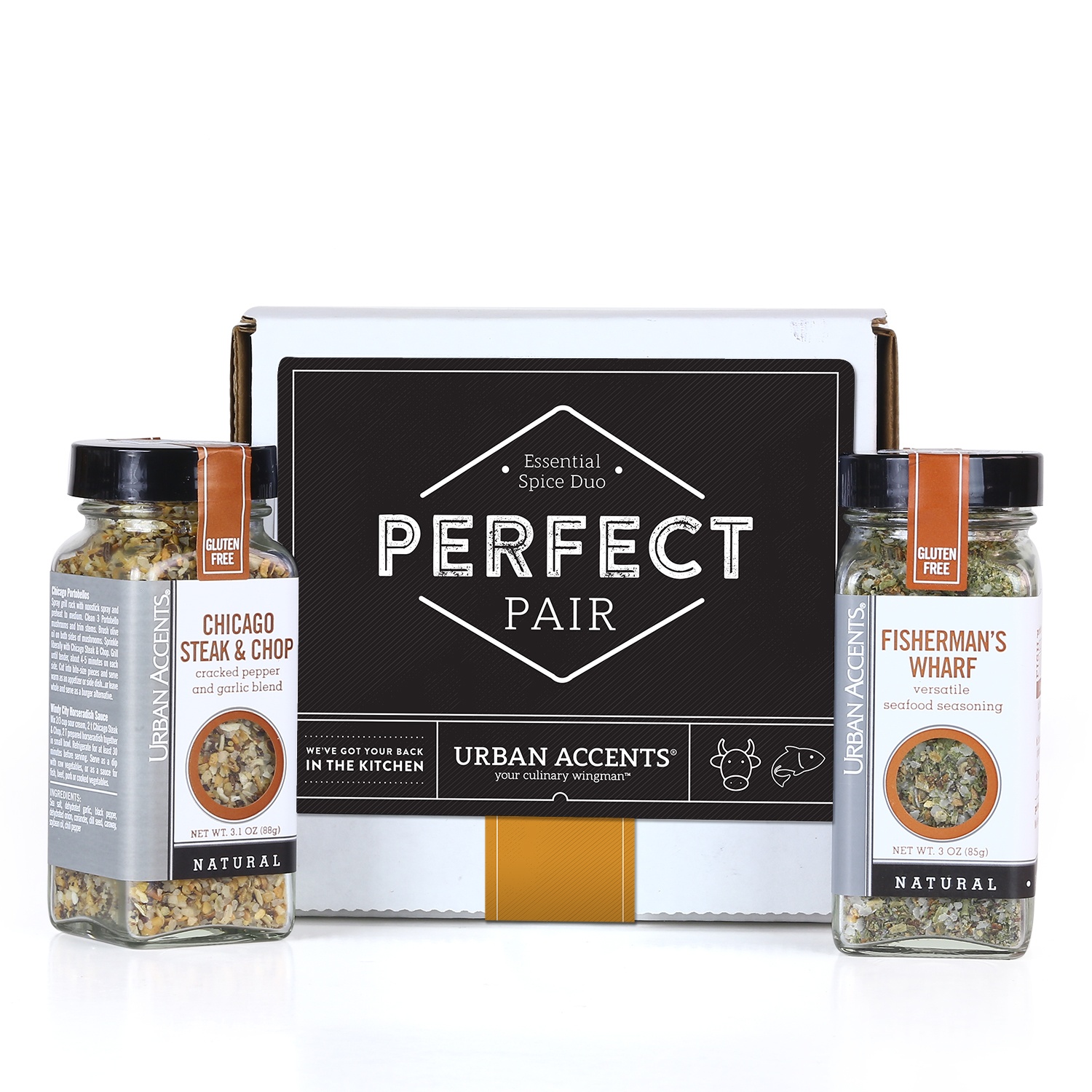 slide 1 of 1, Urban Accents Perfect Pair Seasoning Blends Gift Set, 1 ct