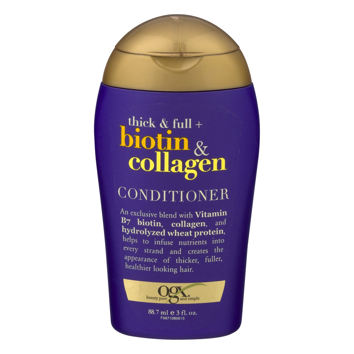slide 2 of 10, OGX Biotin & Collagen Thick & Full Conditioner 3 oz, 3 oz