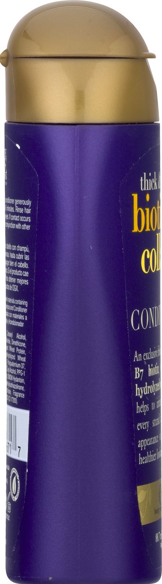 slide 6 of 10, OGX Biotin & Collagen Thick & Full Conditioner 3 oz, 3 oz